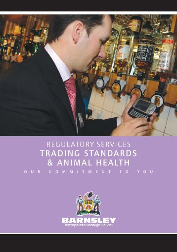 trading standards & animal health - Barnsley Council Online