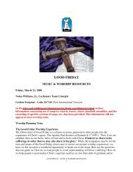 GOOD FRIDAY - The African American Lectionary