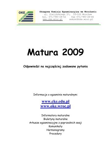 Matura 2009 - Zsg.wroclaw.pl