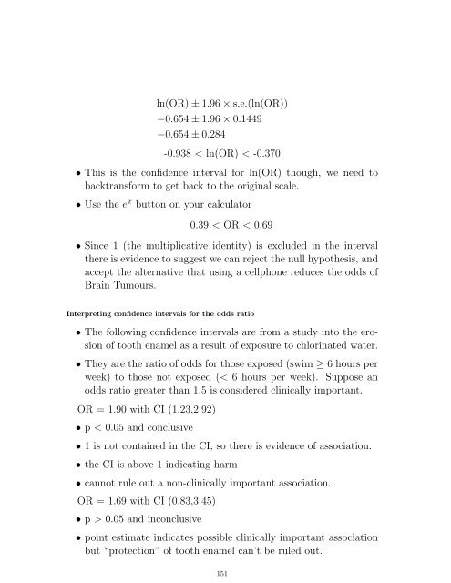 Course Notes - Department of Mathematics and Statistics