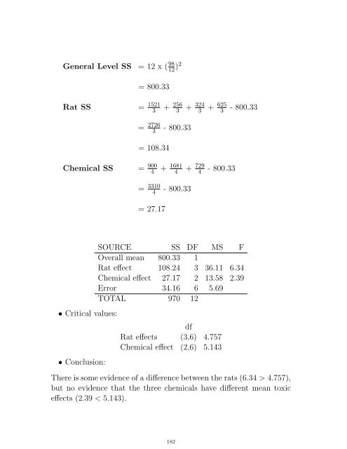 Course Notes - Department of Mathematics and Statistics