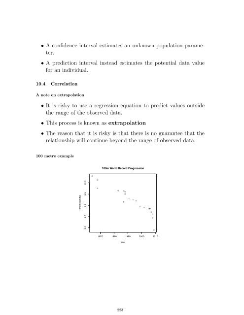 Course Notes - Department of Mathematics and Statistics