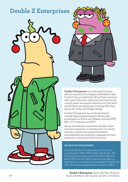 Animated in Ireland Brochure 2012 - Irish Film Board