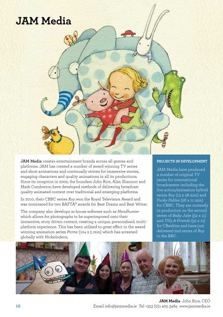 Animated in Ireland Brochure 2012 - Irish Film Board