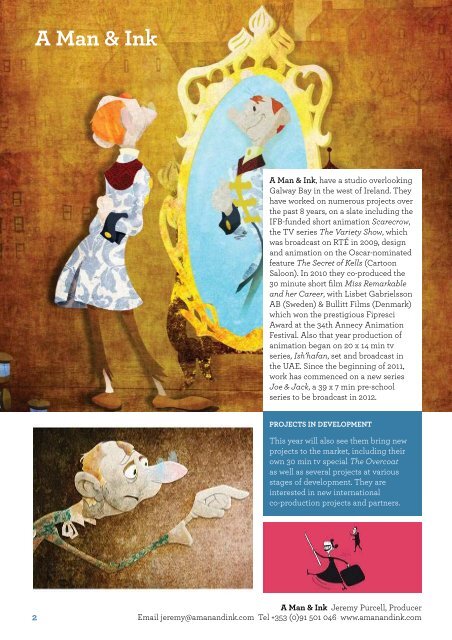 Animated in Ireland Brochure 2012 - Irish Film Board