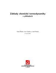 Základy chemické termodynamiky