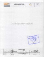 22. procedimiento de pre-alta hospitalaria , ejb - Centro Regional de ...