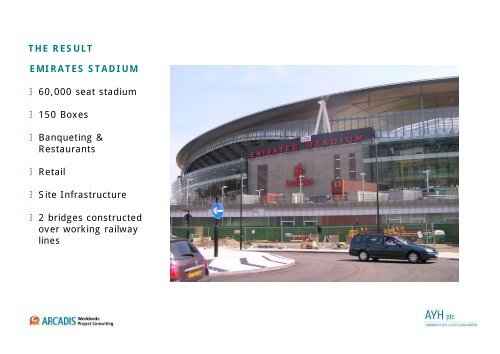 Emirates stadium - Association for Project Management