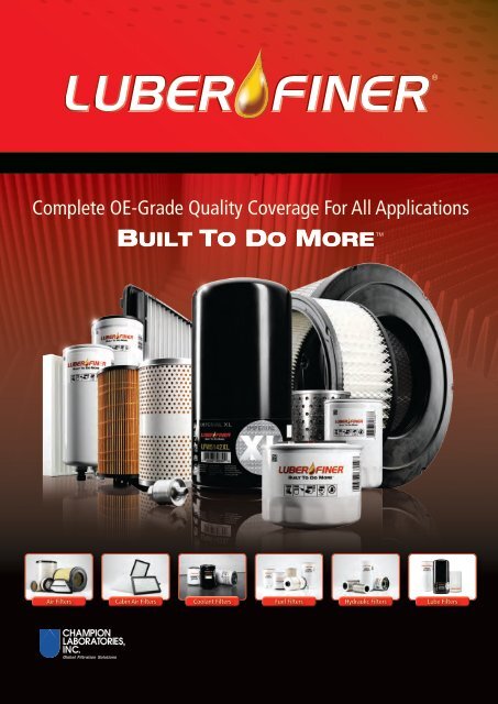 Complete OE-Grade Quality Coverage For All ... - Luber-finer