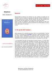 Amorce 1. Ce qu'en dit l'auteurâ¦ 9 Ã  12 ans ... - L'Ecole des loisirs