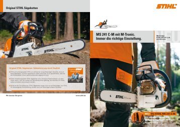 MS 241 C-M mit M-Tronic. Immer die richtige Einstellung. - Stihl