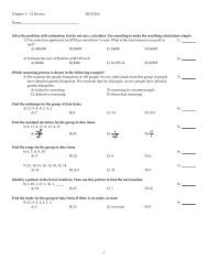 Chapter 1 - 12 Review MGF1106 ...