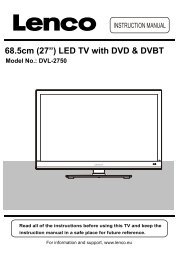 68.5cm (27Ã¢Â€Â) LED TV with DVD & DVBT - Lenco