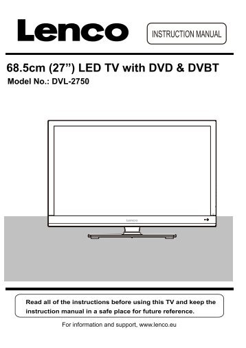 68.5cm (27Ã¢Â€Â) LED TV with DVD & DVBT - Lenco