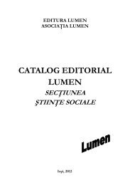 Catalog Stiinte Sociale octombrie 2012 - Editura Lumen