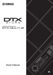 DTX-MULTI 12 Owner's Manual - zZounds.com