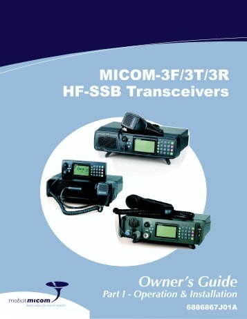 MICOM-3F/3T/3R HF-SSB Transceivers - Mobat-USA