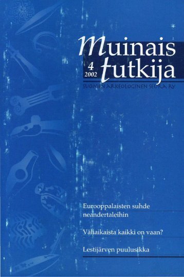 PDF - Suomen arkeologinen seura ry.