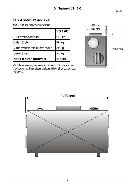 DRIFTINSTRUKS VG 2000/3000 - Flexit