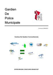 Gardien De Police Municipale - Centre de gestion du Haut-Rhin