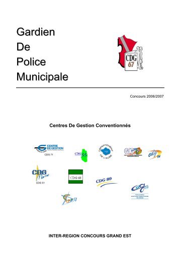 Gardien De Police Municipale - Centre de gestion du Haut-Rhin