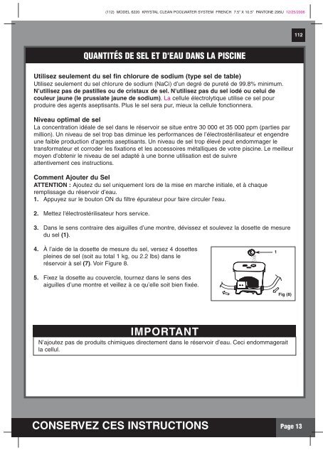 Notice sterilisateur Krystal Clean 56604.pdf - Habitat et jardin.com