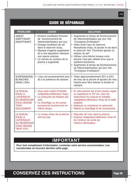 Notice sterilisateur Krystal Clean 56604.pdf - Habitat et jardin.com