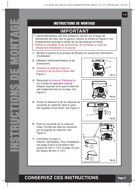 Notice sterilisateur Krystal Clean 56604.pdf - Habitat et jardin.com