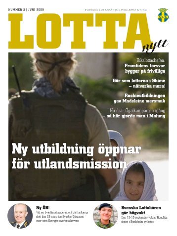 ny utbildning Ã¶ppnar fÃ¶r utlandsmission - Svenska LottakÃ¥ren