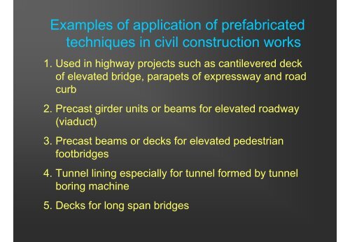 7.2 Prefabricated Construction Systems adopted in Hong Kong