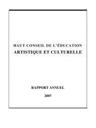 Rapport HCEAC 2007 - Le portail interministériel de l'éducation ...