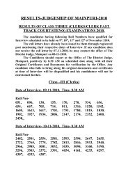 result of class three examination held in mainpuri judgeship- 2