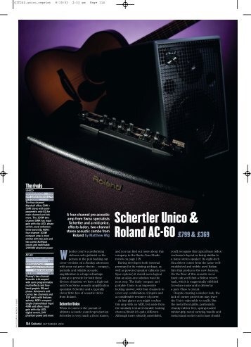 Schertler Unico & Roland AC-60