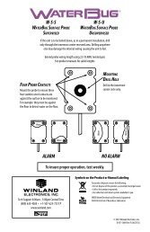 WaterBug Surface Sensor Placement Guide - Winland Electronics, Inc.