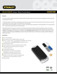 Access Control |Oneprox™ Mullion Proximity Reader - Stanley PAC