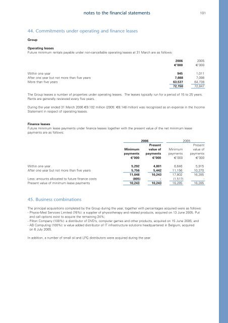 Annual Report and Accounts 2006 - DCC plc