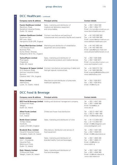 Annual Report and Accounts 2006 - DCC plc