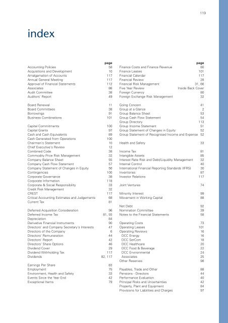 Annual Report and Accounts 2006 - DCC plc