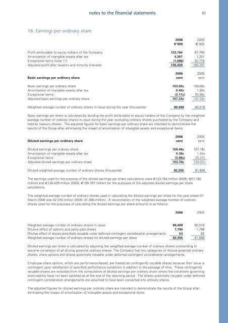 Annual Report and Accounts 2006 - DCC plc