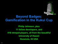 Beyond Badges: Gamification in the Kukui Cup - Stanford University