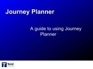 How to use the Journey Planner