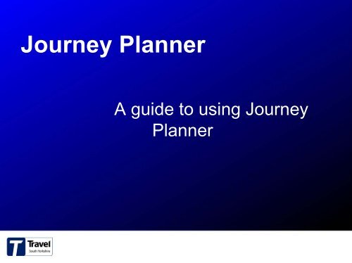 journey planner planner