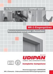 WK-2-Eingangstüren Renovierungszargen Renodoor - Udipan