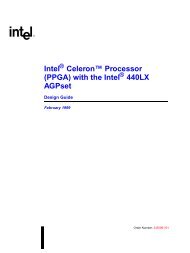 Intel Celeron™ Processor (PPGA) with the Intel 440LX AGPset