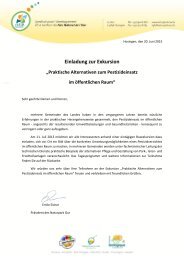 Einladung zur Exkursion âPraktische Alternativen zum ... - Aquafil