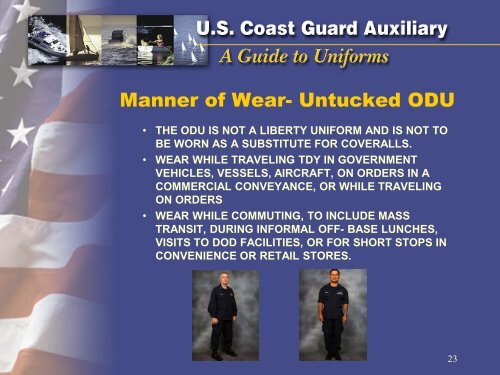 ODU Uniforms - USCGAUX District 7