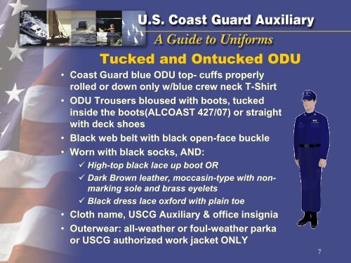 ODU Uniforms - USCGAUX District 7