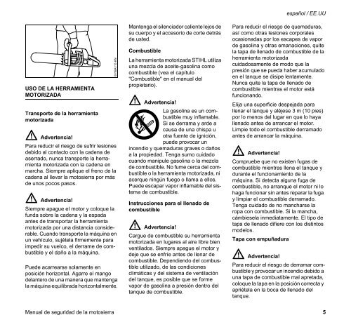 Manual de seguridad de la motosierra - INTI