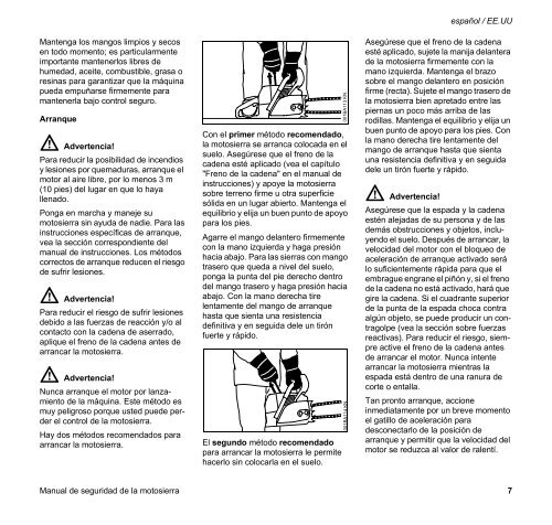 Manual de seguridad de la motosierra - INTI