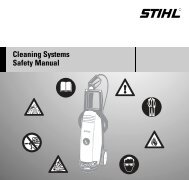 Cleaning Systems Safety Manual - Stihl Shop Hamilton